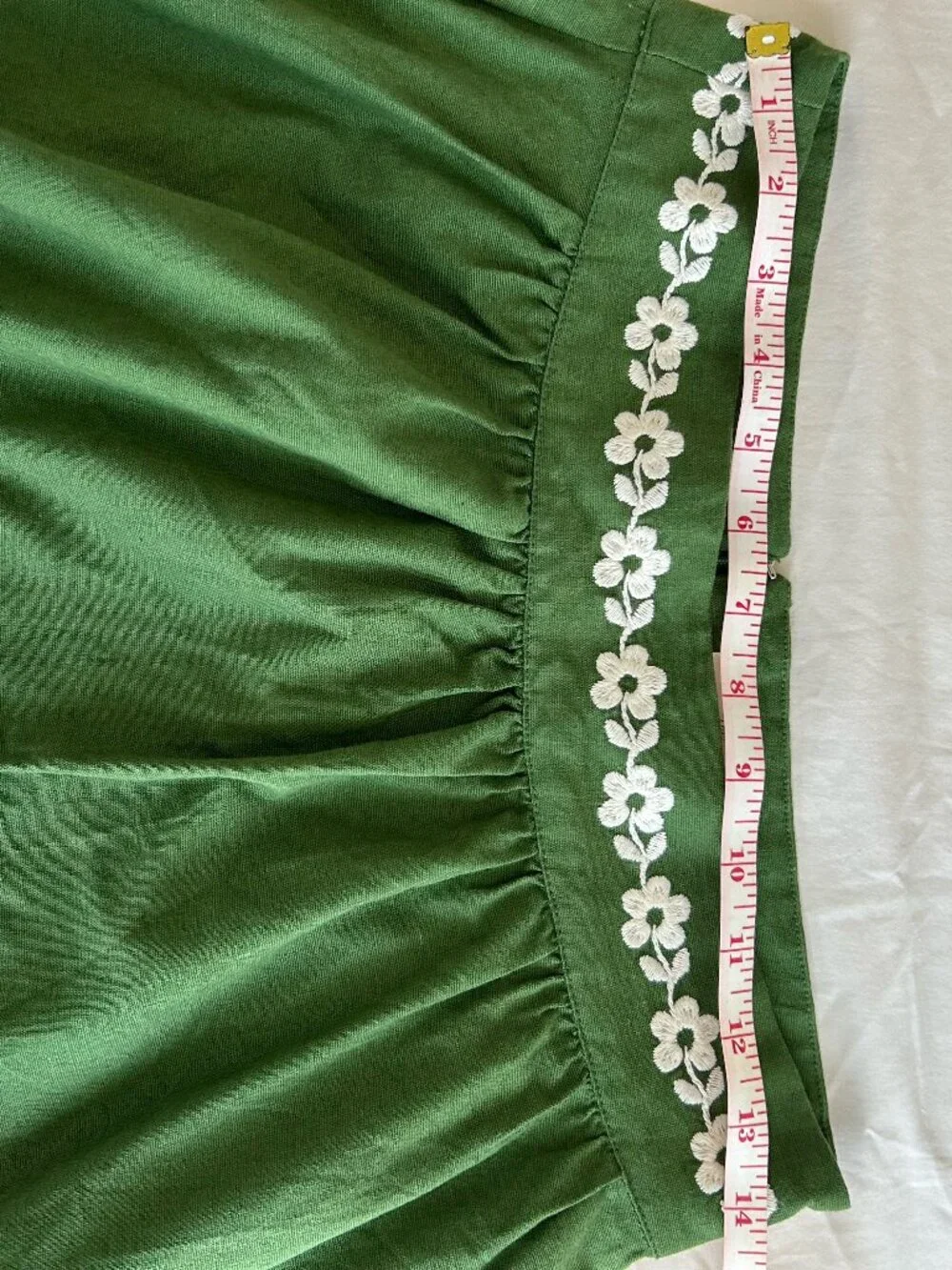 Sezane Siloé Skirt Summer Green size 6 - Picture 7 of 7